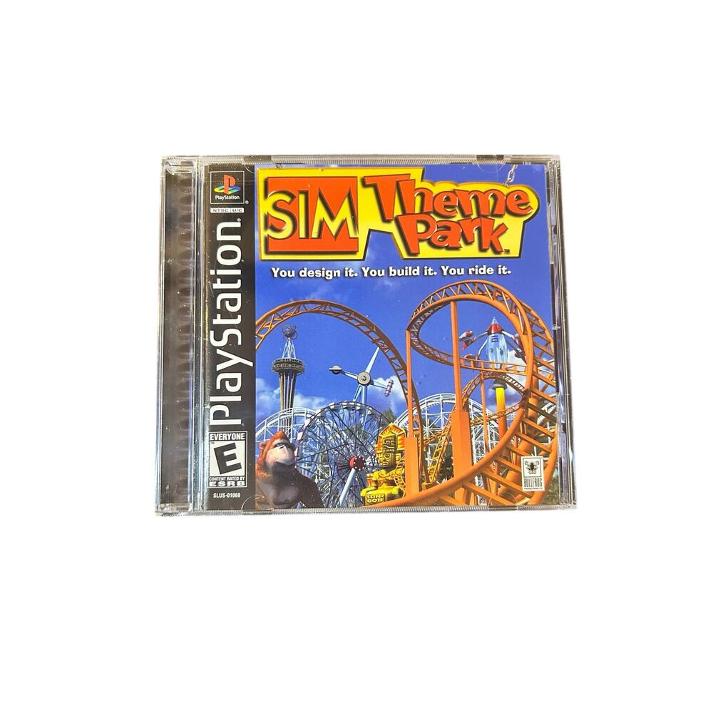 Theme Park (Sony PlayStation 1, PS1) Complete in Box (CIB) w/ Inserts